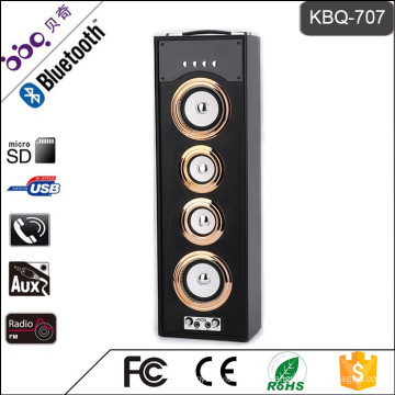 BBQ KBQ-707 36W 3000mAh armoires de haut-parleurs en bois Bluetooth